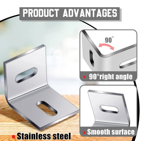 Heavy Duty Steel Table Top Fasteners Rock Solid Quick Connector Hardware Premium Silver Finish Beefy Desktop Mounting Kit Straight Up Quality Guaranteed No Sweat Assembly Pack Of Eighteen