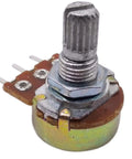 2M Ohm Linear Taper Rotary Panel Potentiometer Kit 10 Pack Top Adjustment 15mm Shaft 0.5W 200V B Type shown unmounted