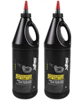 Two bottles of 75W-140 Synthetic Transmission Gear Oil 2 Quarts For ATVs And UTVs Heavy Duty Protection Visco Lok Smart Lok Differential Friendly