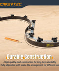 Heavy Duty Flex Curve Ruler 37 Inch Pro Steel Profiling Strip for Smooth Contour Tracing and No Sweat Pattern Duplication with adjustable knobs.