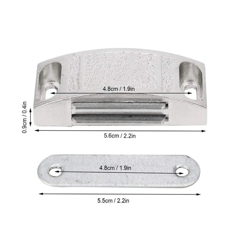 36 Piece Door Magnetic Catch Kit for Cabinets and Wardrobes Stainless Steel Thickened Bumper Magnets, dimensions visible