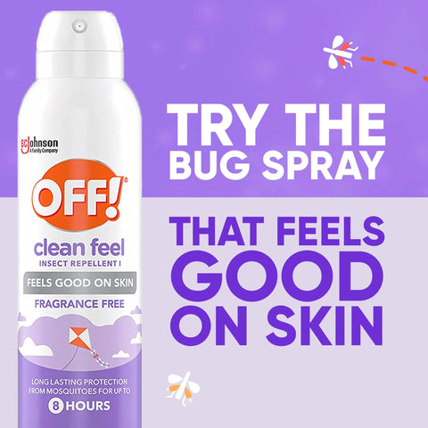Clean Feel Insect Repellent Aerosol With 20 Percent Picaridin For Mosquitoes Ticks And Flies Long Lasting DEET Free Protection