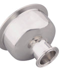 Stainless steel 304 tri-clamp bowl reducer sanitary fitting, 4 in x 1.5 in