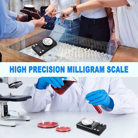Ultra Precision Milligram Scale 50g/0.001g Pocket Scale With Tare And LCD Display used for jewelry and lab work