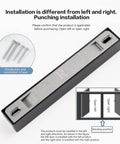 Heavy Duty Soft Close Damper Hinge For Barn Doors Smooth Operator installation guide showing left and right door setup.