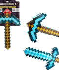 Minecraft Transforming Diamond Sword And Pickaxe 2-In-1 Toy For Kids showing pickaxe and sword transformation angles