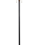 Sadie Tiffany Style Victorian Floor Lamp With Shade Bronze Finish Two Light Downward Glow E26 Bulbs Not Included Pull Chain 65.1 Inch Tall Classic Living Room Vibe Lighting