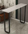 Badass 2 Pack Heavy Duty Steel Table Legs Industrial Modern Style For Dining Tables And Home Office Desks Rust Proof Finish modern console table with white top and dark steel legs
