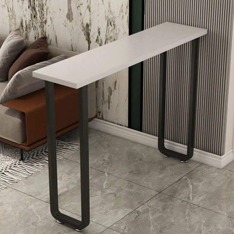 Badass 2 Pack Heavy Duty Steel Table Legs Industrial Modern Style For Dining Tables And Home Office Desks Rust Proof Finish modern console table with white top and dark steel legs
