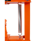 Solid Hydraulic Shop Press With Adjustable Table And Steel Plates 12 Ton Capacity Floor Mount H Frame close-up of spring mechanism
