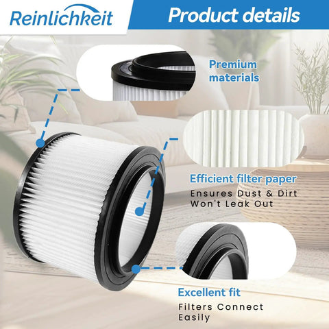 Replacement General Purpose Vacuum Filter For 3 To 4 Gallon Vacuums Fits 113 And 125 Prefix Models From 1998 On