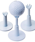 Adjustable Golf Tees 3 Pack White For Men Unbreakable Durable Practice Tees With 2.1 To 2.9 Inch Height Range