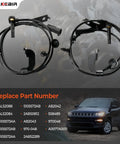 Top Tier Plug And Play Front Abs Wheel Speed Sensor Pair For Jeep Compass Patriot Dodge Caliber, showing durable black wiring and connector.