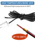Push Button Fire Pit Igniter Kit With Dual Outlets And Ground Wire 48 Inch Electrode Ignition Cable, high temperature resistant cable