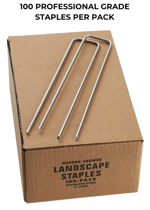 Beefy 6 Inch 11 Gauge Stainless Steel Landscape Staples For Landscape Fabric And Drip Irrigation Lines Rust Resistant 304