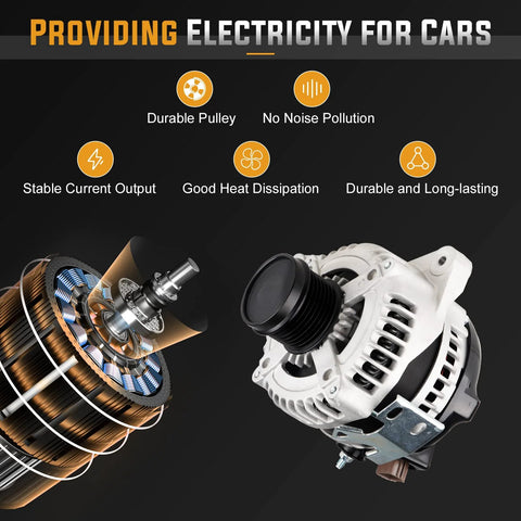 12V 2.4L Alternator Replacement For Camry 2007 2009, Corolla 2009 2010 XRS Only, Matrix 2009 2013, Scion xB Base 2008 2013
