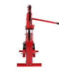 Front view of 6-Ton Benchtop Hydraulic A-Frame Shop Press With Press Plates For Metal Bending And Straightening Install And Remove