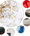 Rugged 50 Piece Silver Upholstery Nail Caps For Couches And Headboards Quick Snap Fit displayed on marble background with various angles.