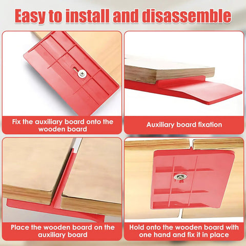 15Pcs Drywall Fitting Tool Set for Easy Ceiling Installations, Portable Gypsum Plate Panel That Holds Drywall In Place, Safe Quick Woodworking Holder for No Sweat Ceiling Projects, Red