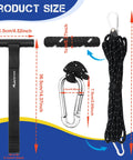 Heavy Duty Tie Down Straps With Quick Loop Anchors For Roof Racks Bow And Stern Canoe Boat Transport Secure Trunk Or Car Roof 2 Pack Premium Strength Anti Slip Handle Metal Hook Adjustable Ratchet product dimensions and features
