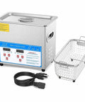 Top Tier Three Liter Ultrasonic Cleaner With Quick Heat Mode And Digital Timer, Straight Up 40 Khz Deep Wash scrubbing jewelry and small parts.