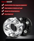 Hit The Pavement Rolling Smooth With These Heavy Duty Forged Wheel Spacers And Adapter Kits One Inch Thick Hub Centric Design showing silver and black adapters.