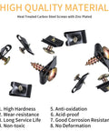 180 Pcs Auto Screw And U Clip Assortment Kit Featuring Cross Head Bolts With Hardcore Spring Steel Fasteners For No Sweat Car Door And Body Panel Fixes That Are Straight Out Top Shelf showing heat treated carbon steel screws.
