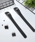Inline Skate Replacement Straps 2 Pack With Adjustable Universal Buckles And Energy Buckles With Screws Durable Plastic Shoe Clips