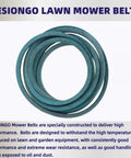 Aramid Reinforced Rear Engine Rider Belt 1/2 In By 73.75 In Replacement For Snapper Murray Simplicity 7043844 7043844YP