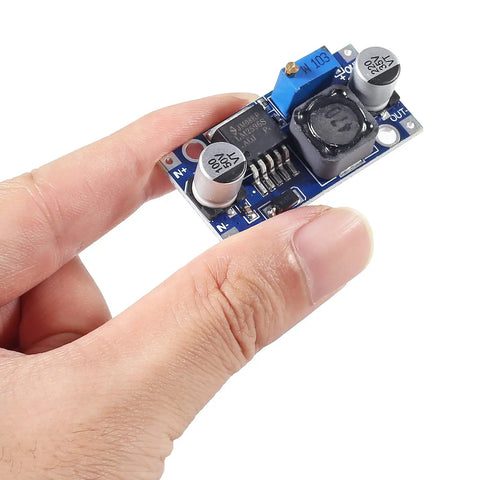 Two Pack Buck Converter Module Dope Power Supply For DIY Projects, DC To DC Step Down Regulator, 3.2V To 35V Input, 1.25V To 30V Adjustable Output, 3A Max, LM2596S Controller, Prototyping Ready And Tinkering