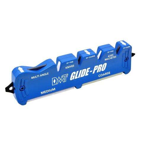 Blue Glide-Pro All-In-One Multi Tool Blade Sharpener with coarse and fine ceramic pull-through stones for various blades