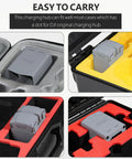 Two-Way Fast Charging Hub For DJI Mini 5 Pro, Mini 4 Pro, And Mini 3 Drones fits snugly into various case slots