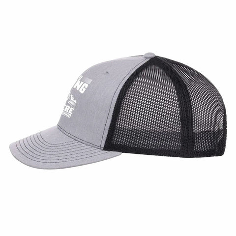 Dope Heather Grey Trucker Cap For Men And Boys With Adjustable Strap Modern Stylish Dad Hat Everyday Wear Ultra Comfortable Fit