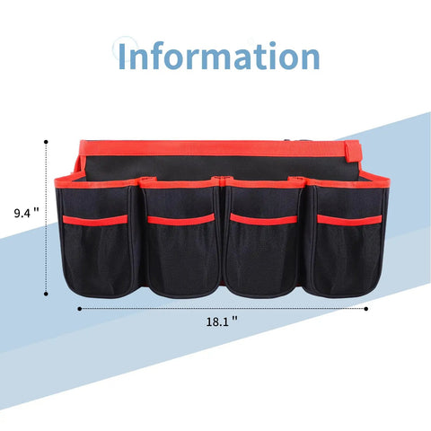 Dimensions of 5 Gallon Bucket Tool Organizer And Wash Caddy With 16 Pockets, Drainage Mesh And Large Capacity Storage