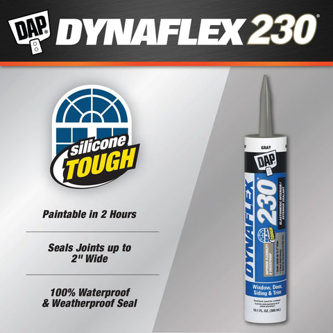 Premium Elastomeric Sealant In Aluminum Gray, 100 Percent Waterproof And Weatherproof, for 2-inch gaps and paintable in 2 hours