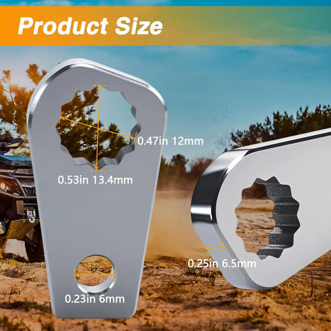 Steel High Low Reverse Bell Crank Lever Heavy Duty Replacement For Polaris Sportsman Magnum Trail Blazer Scrambler Big Boss ATV 1994 To 2007 Shift Linkage 3233153, size 13.4mm x 12mm