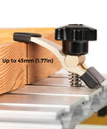 4 Piece Mini Hold Down Clamp Kit For CNC Routers Ideal For Woodworking And Metalworking Compatible With 3018 Series Machines Like 3018 Pro Max And 3018 Pro Ultra Compact 65mm Long 20mm Wide 62mm High Clamps That Grip Materials Up To 1.77 Inches, holding wood on T-slot bed