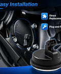 Solid Rear Wheel Hub Bearing With Abs Speed Sensor For Kia Soul And Soul Ev Built Tough Plug And Play Swap That Drops Right In With Durable Heat Resistant Housing And Easy Install 58980B2050 showing mounting position and connector.