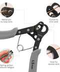 One Step Jewelry Looping Pliers For Perfect 1.5 mm Loops, Trim Wire Like A Pro, features cutter, spring action, and wire hole