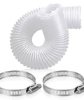 Two And A Half Inch By Three Foot Ultra Flex Puncture Resistant PVC Dust Collection Hose With Stainless Steel Clamps For Woodworking Shops Tough As Nails Ducting That Keeps Sawdust In Check