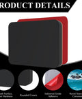 Screwless Transducer Mounting Plate For Boats, No Hull Drilling, Freely Mount On Your Boat, 4.5 By 3.5 Inch Standard Size, Black, Perfect For Small To Medium Sonar Transducers, Easy Clamp On, black plate with adhesive backing