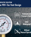 Front view of SENCTRL 0-15 psi low-pressure gauge, 2-inch dial, 1/4 NPT lower mount, stainless steel case