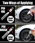 Tesla Wheel Rim Touch Up Paint Gunpowder Color For Model Y 3 S X With Masking Tape And Sandpaper Included Curb Rash Scratch Repair