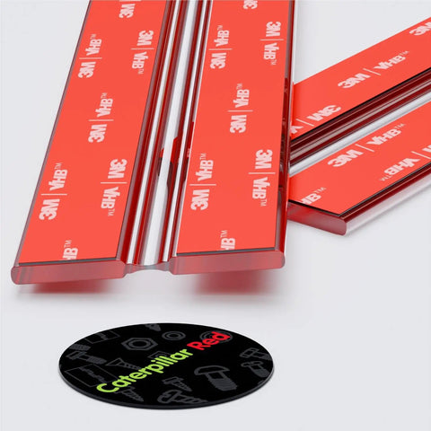 4 Pack 12 Inch Transparent Acrylic Piano Hinges With Self Adhesive Backing No Glue Required Ultra Slim Low Profile Flexible Hinges