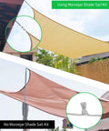 DIY Friendly Heavy Duty Sun Shade Sail Hardware Kit In 304 Stainless Steel for garden installations comparison image