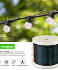 Outdoor String Light Hanging Kit With 250 Ft Nylon Coated 304 Stainless Wire Rope Turnbuckles And Hooks Easy Install All In One Guide Wire Set