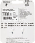 Packaging of BR-6700-G R55C3 Cartridge Brake Shoes Pair For Road Bikes, product details with UPC and compatibility list.