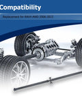Toyota RAV4 AWD Rear Driveshaft Prop Shaft Replacement 2006 2013 3710042090 Built Tough Steel For Smooth Operation, Vibration Dampening, And Easy Install On AWD RAV4 Models. compatibility graphic with AWD drivetrain