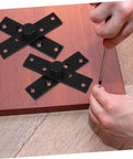 Installing No Nonsense 360 Degree Hidden Door Hinge Heavy Duty Stainless Steel Invisible Pivot on wooden panel