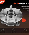 Ride Smooth Daily Driver Front Wheel Bearing And Hub Assembly With Five Lug And Thirty Spline Straight BoltOn Upgrade For Toyota Highlander Rav4 Hybrid Sienna showing detailed 5 lug wheel hub with anti-corrosion coating